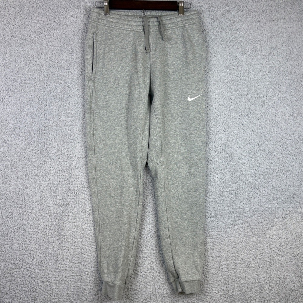 Nike Joggers Mens Small Gray Sportswear Club Fleece Embroidered Swoosh Sweatpant